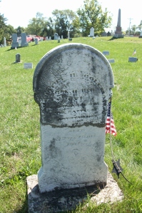 Gravestone of LTC Augsutus Colemam KIA at the Battle of Antietam, September 17th, 1862.